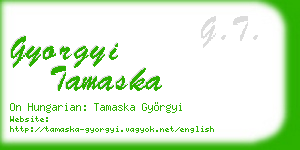 gyorgyi tamaska business card