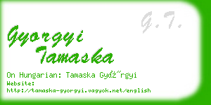 gyorgyi tamaska business card